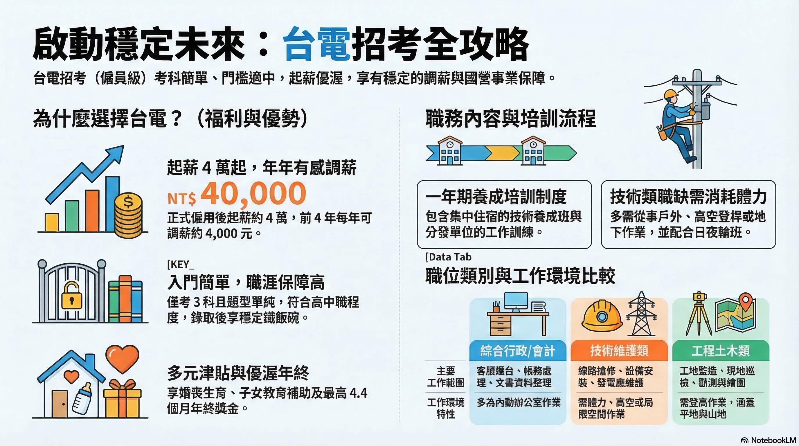台電招考工作內容懶人包