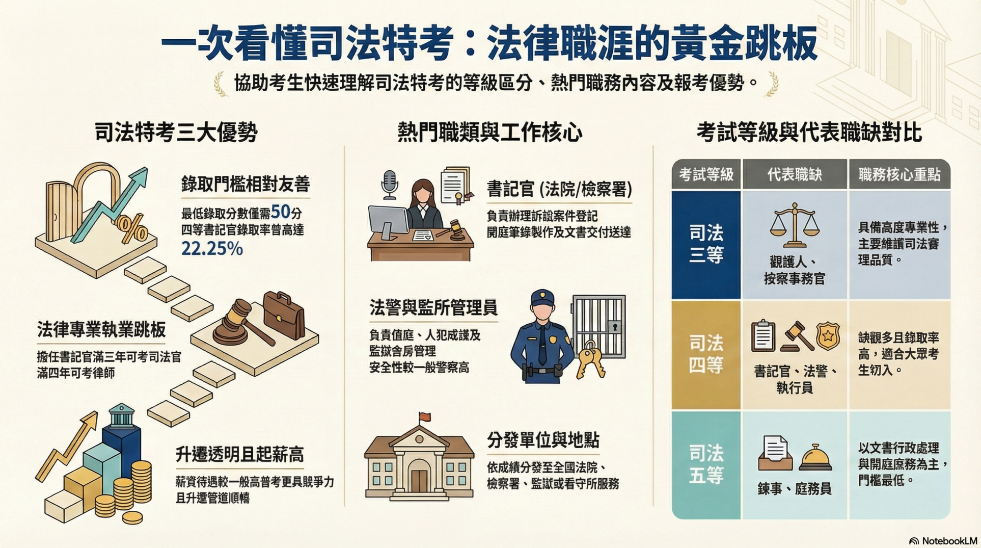 司法特考工作內容