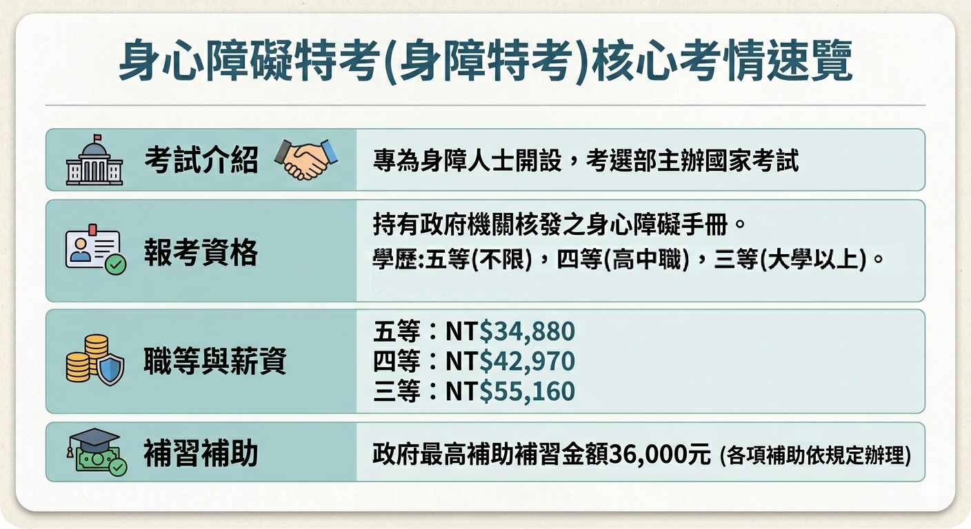 身障特考考試資訊