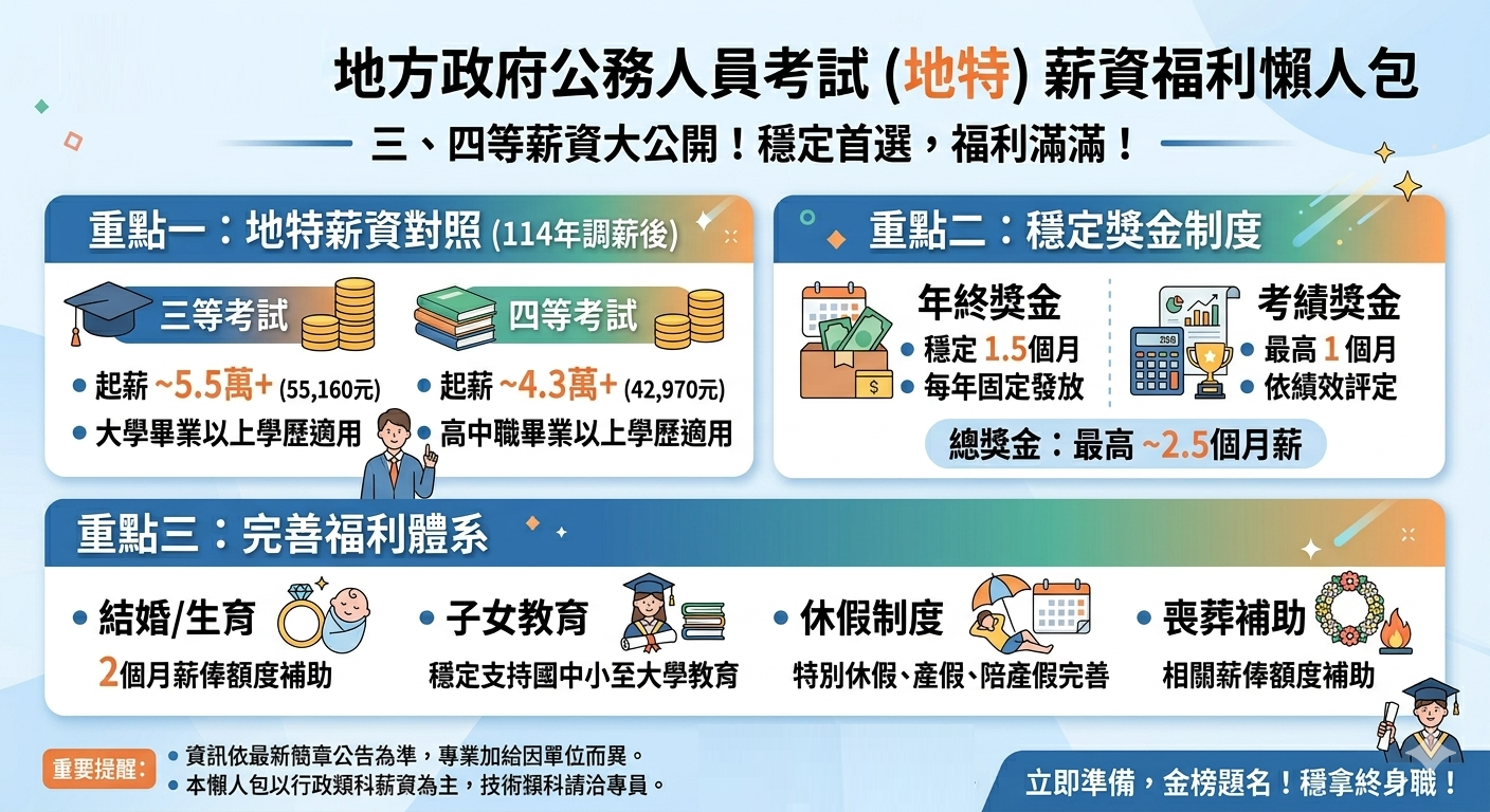 地方特考薪資福利