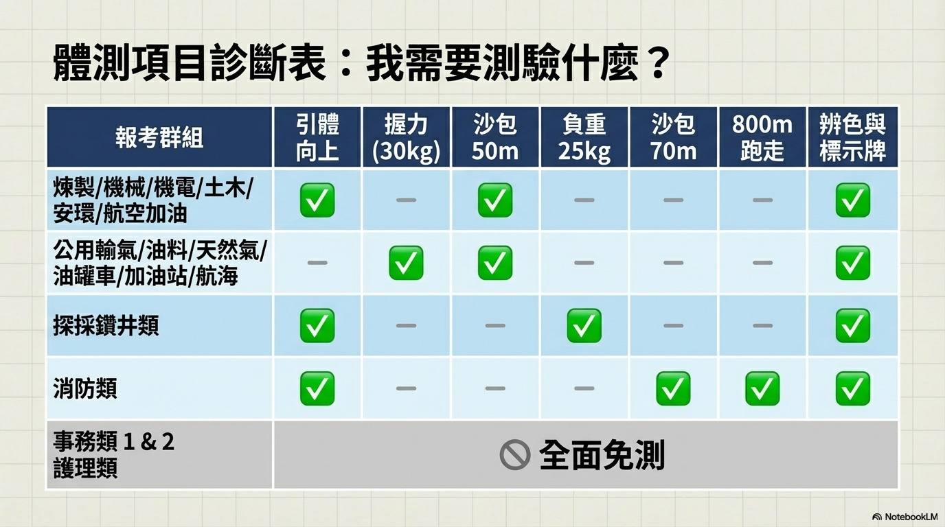 中油體測項目