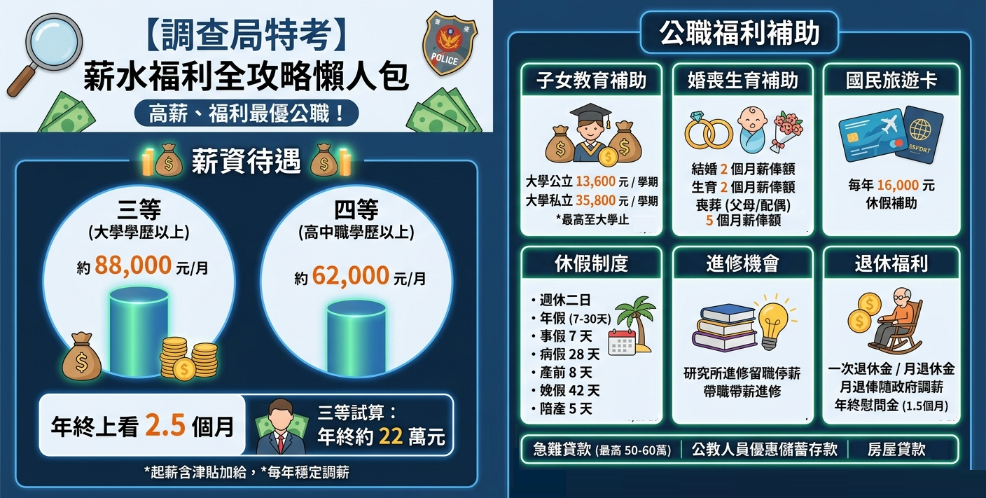 調查局特考薪水