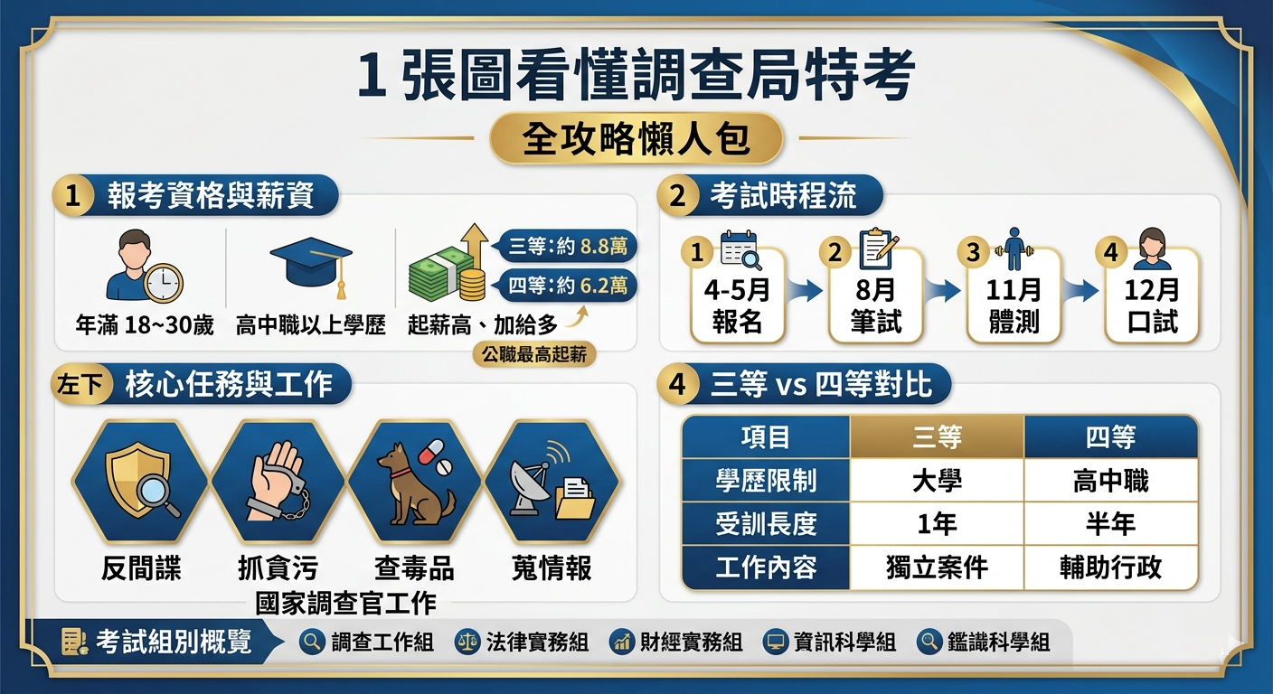調查局特考懶人包
